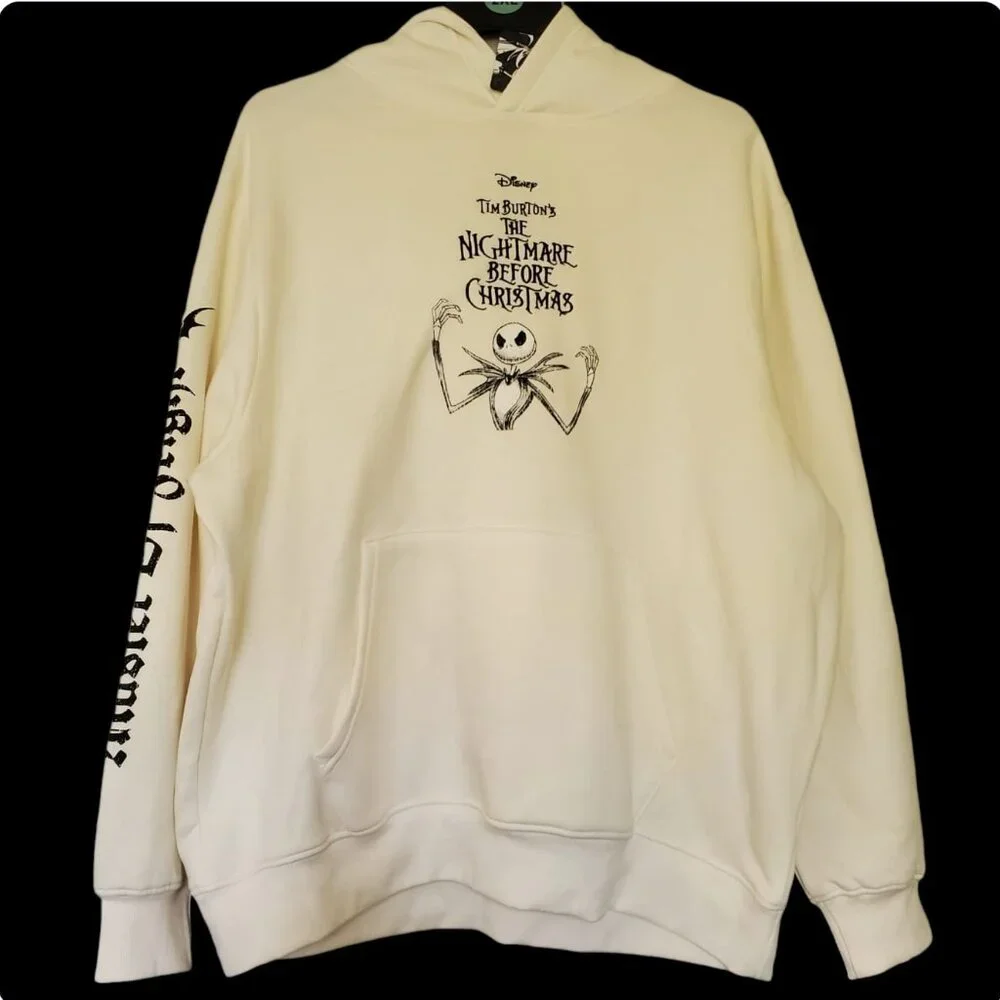 Disney Nightmare Before Christmas Skellington Pullover Hoodie - 2XL - NWT - Picture 2 of 5